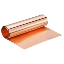 Copper Sheet Roll 3500mm x 200mm x 0.08mm 99.9% Pure Copper Metal Foil Plate