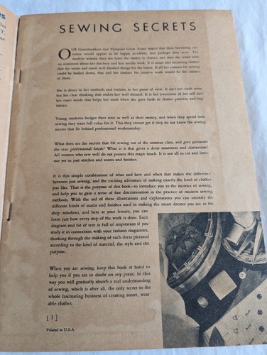 Vintage 1930s Sewing Secrets Modern Methods Book 53 by The Spool Cotton Co. - Picture 4 of 8