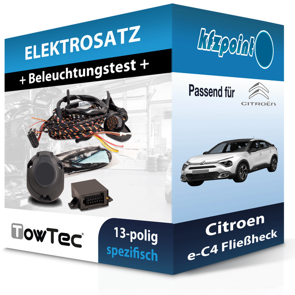 für Citroen E-C4 FließHeck 10.2020- Towtec E-Satz 13Polig Fahrzeugspezifisch NEU-image
