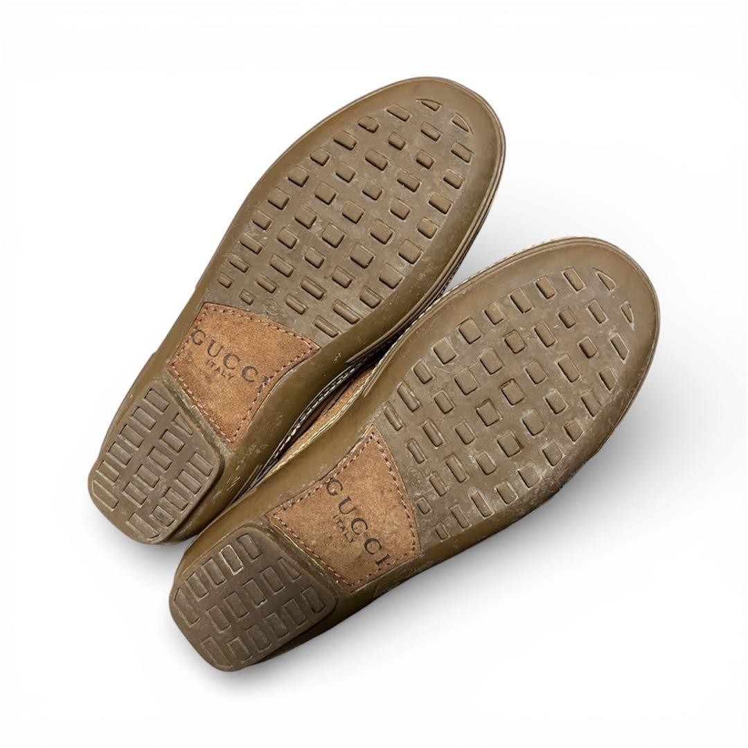 GUCCI Women's Loafers Horsebit Suede Brown EU36.5/US6.5 120227c thumbnail 10