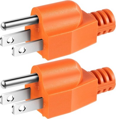 Dreyoo 2-Pack Neutral Ground Bonding Plug for Portable Generator RV Camper Orang
