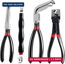 4 Pcs Electrical Disconnect Pliers Set,60 Degree Connector Pliers,Safety Wire Pl