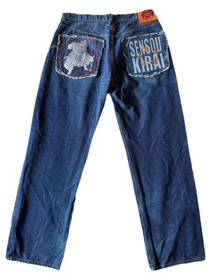 RMC Red Monkey Jeans Men Size 36 Denim Samurai Martin Ksohoh Y2K Wide Leg Baggy