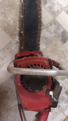 #ad #ad Homelite Vintage Gas Chainsaw Red Black Metal Front Hand Guard $80.00