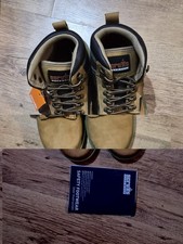 Scruffs Twister Safety Boots Steel Toe SRA HRO Work Boots UK Size 4 Tan *New*