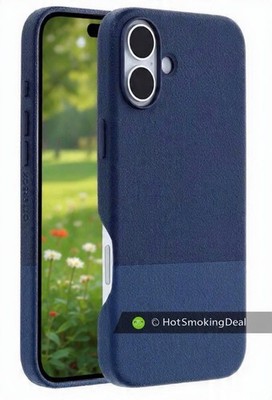 OtterBox iPhone 16 Plus Statement Series Cactus Leather Azure Oasis Blue