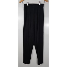 VTG Suzelle black sweater pants size L wool blend