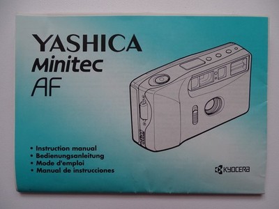 Yashica Minitec AF Bedienungsanleitung, Gebrauchsanleitung, neuwertig