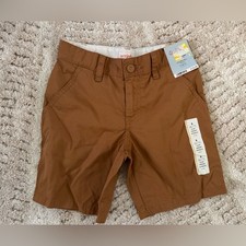 Cat  Jack boys flat front shorts at knee . Adjustable waist. Size S 6/7 NWT