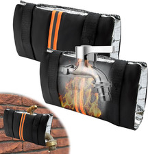 Outdoor Faucet Covers for Winter Freeze Protection - 2 Pack Insulated Wraps