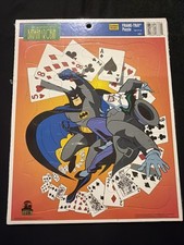 Vintage Golden Books 1995 Adventures of Batman Robin Frame Tray Puzzle Joker