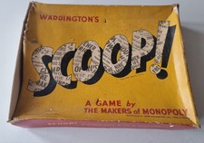 Vintage Scoop Board Game by Waddingtons Complete Set with Instructions