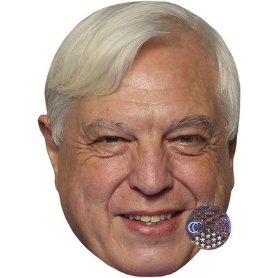 John Simpson (Smile) Celebrity Mask, Flat Card Face, Fancy Dress Mask
