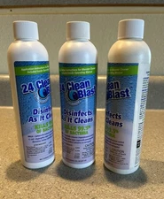 Euroflex 24 Clean Blast Cleaner Lot Of 3, 8 oz. Sealed