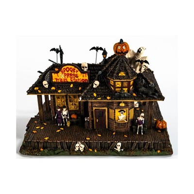 Hawthorne Village Munsters Halloween Sammlung Mockingbird Zugstation VG+/NM