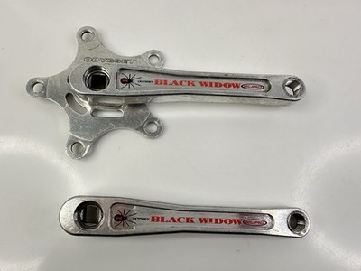 Vintage 1990's Odyssey Black Widow Euro BMX Racing Crank Arms Set