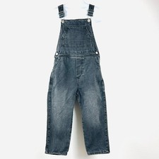 Zara Black Denim Kids Overalls Size 4-5