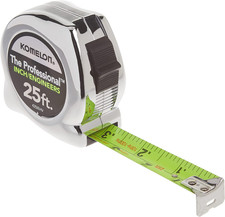 425IEHV 25FT High-Visibility Tape Measure, Inch & Engineer Scale