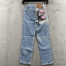 USA Levis Student 505 Orange Tab Faded Jeans 9 Boys 22.5x23.5 Western School