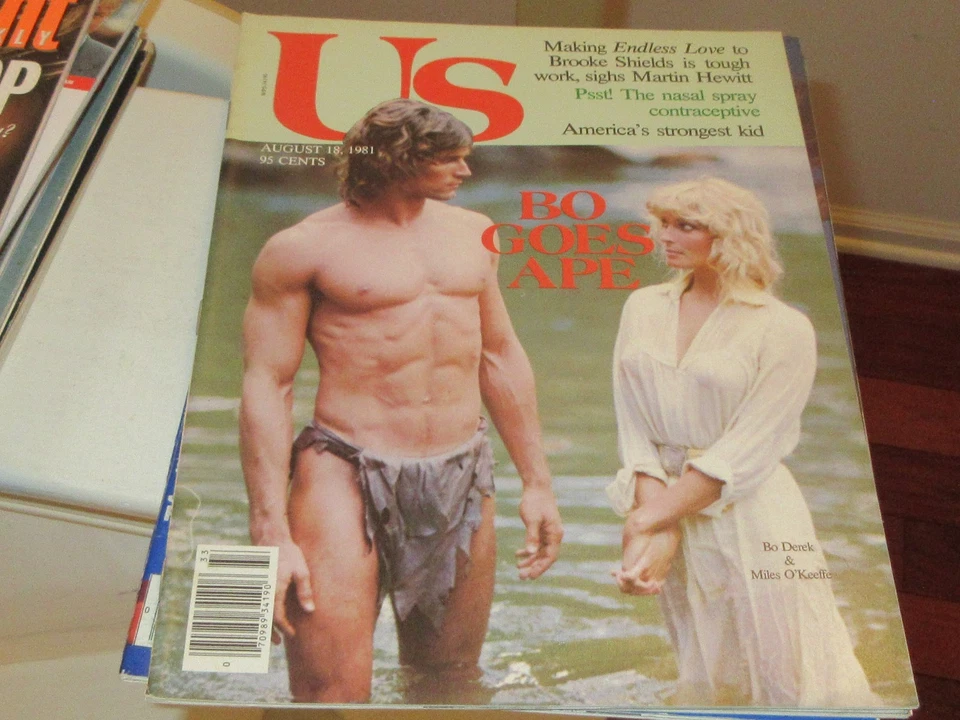 Bo Derek , US Magazine , Aug. 18 , 1981 , Miles O'Keeffe, Bo Goes Ape - Image 2 of 2