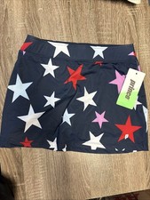 Prince Girls' Match USA Star Core Tennis Skort Youth Large 14 Navy Blue Skirt