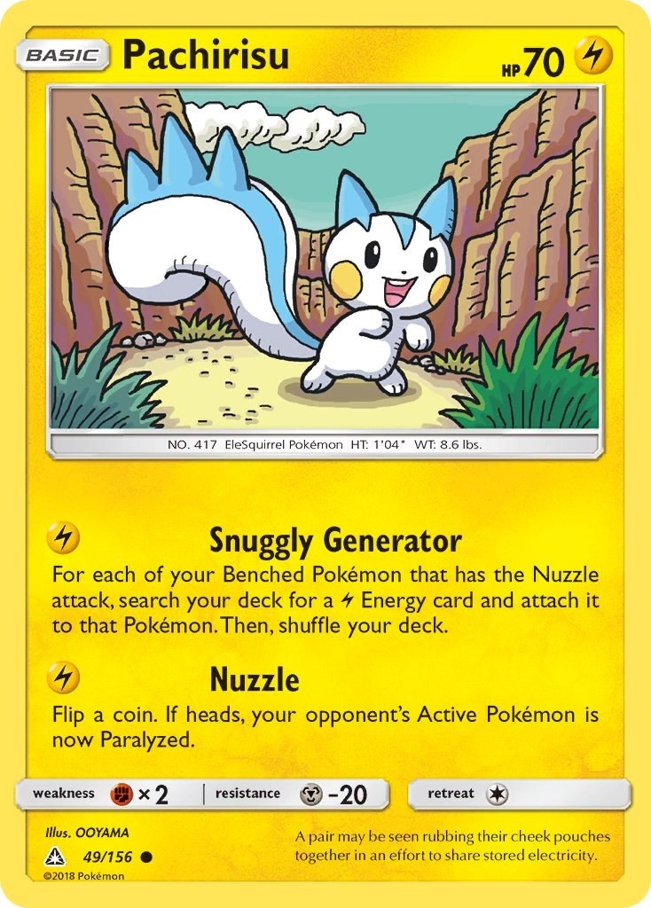 Pachirisu (49/156) Common NM SM05 SM - Ultra Prism Pokemon TCG