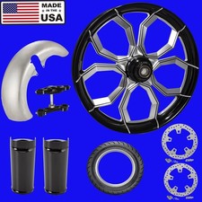 Harley Davidson Touring 21" Fat Front Tire Kit " Widow " Made in the USA