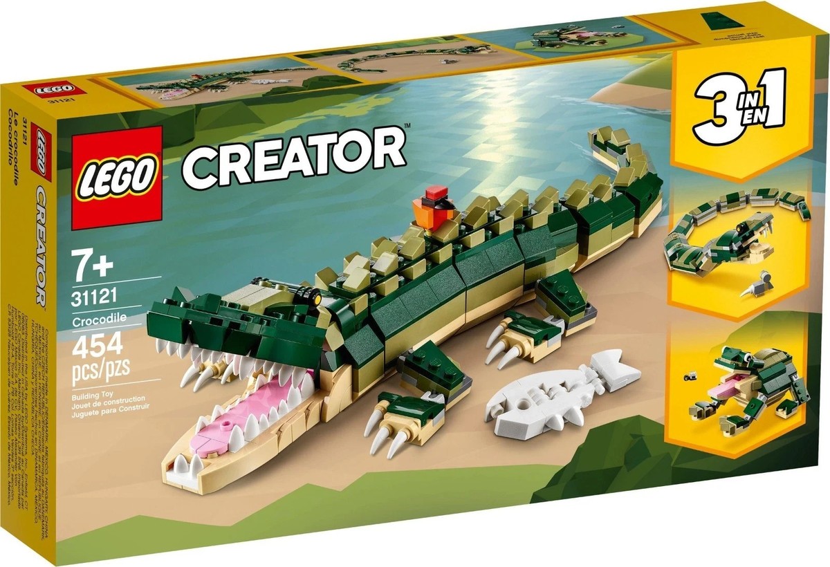 31121 CROCODILE snake frog lego creator sealed 3 in 1 legos set