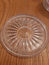 Untersetzer Set aus Kristallglas Glasuntersetzer Vintage Shabby Mid Century