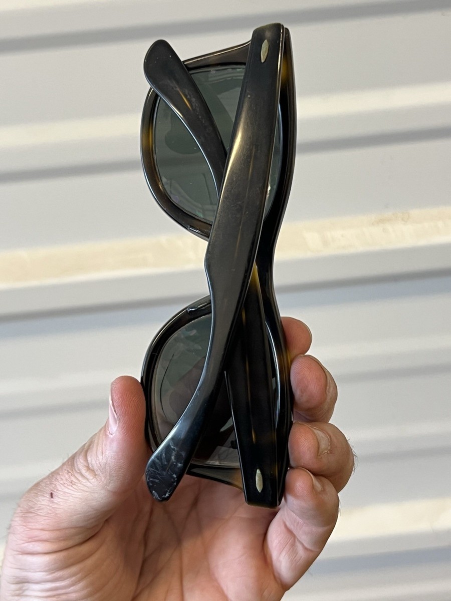 Ray-Ban Wayfarer Vintage 1980s Black B&l 5022 Sunglasses Ray Ray-Ban Wayfarer Vintage 1980s Black B&l 5022 Sunglasses Ray