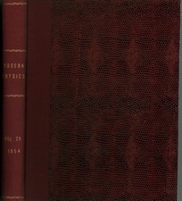 Reviews of Modern Physics, 1954. Volume 26, 1-4  - American Physical Society