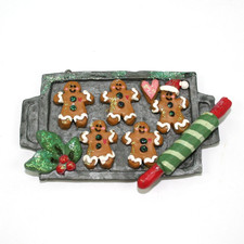 Kurt Adler Gingerbread Men Cookie Sheet Chris...
