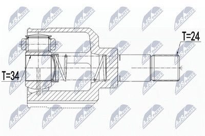 FOR NTY NPW-CT-110 INNER CV JOINT
