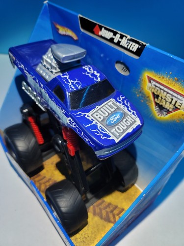 Hot Wheels - Monster Jam | Blue Thunder | Mega Air Jumper Monster Truck | *NIB - Picture 5 of 10