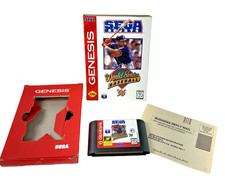 World Series Baseball 96 Sega Genesis  in Box with Registration Card Tested