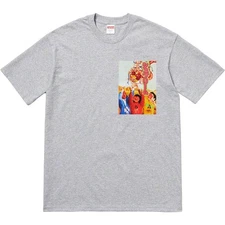 Supreme Unisex Heather Grey La Norihiro Sekintani Tee, Size Small