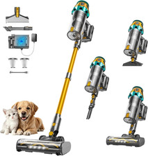 Cordless Vacuum Cleaner, 600W/55KPA Vacuum Cleaners for Home, 55Mins Stick Vacuu