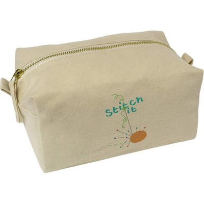 Kulturtasche / Schminkkoffer aus Canvas ''Enjoy Yourself Sewing'' (CS00047027)