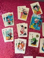 Vintage 1959 Old Maid Card Game Circus Edition Edu-Cards USA Missing Cards