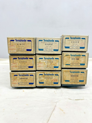 Tenshodo Brass HO Smooth Side Passenger cars, Various Road Names