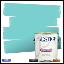 PRESTIGE Interior Paint Primer 1-Gallon Semi-Gloss Mexicali Turquoise
