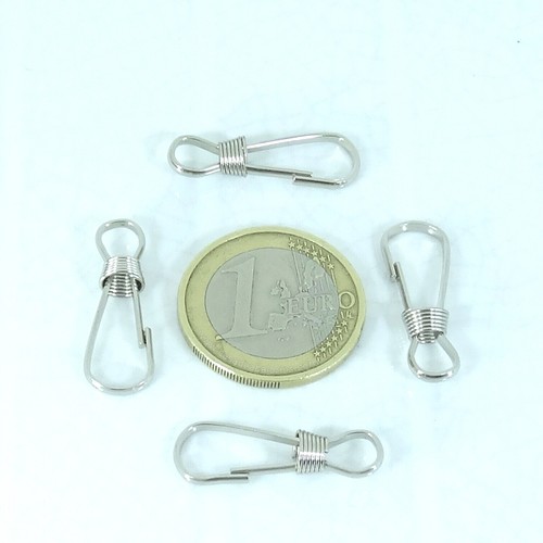 50 Para Bolsos Mochilas T348C 25mm Spange Hooks Agganci Crochet | eBay