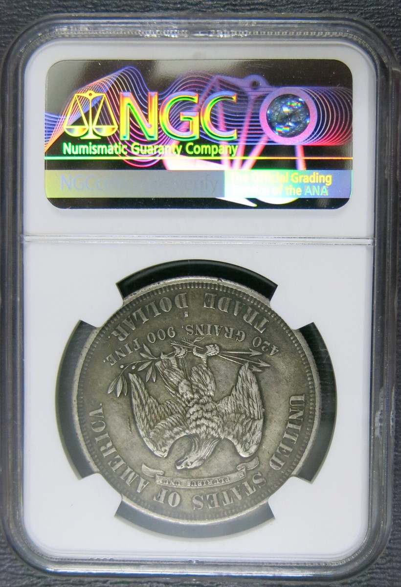 Trade Dollar 1877 S MICRO S VP-003, NGC AU Details | eBay