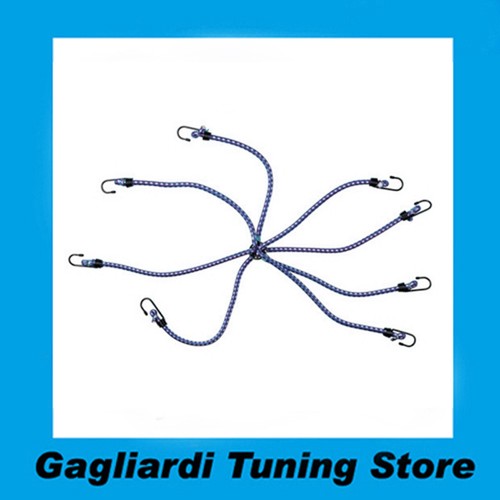 Corda Cinghia Elastica Ragno 8 Bracci Ganci Ø 10 mm Bagagli Auto Moto - C60310 - Foto 4 di 4