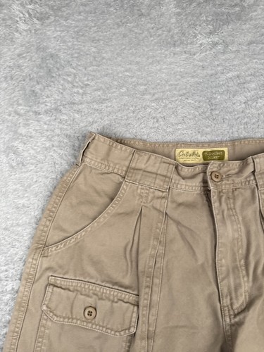 Cabelas Shorts Womens 10 Beige Cargo 100% Cotton 7 Pocket Hiker Camping Fishing - Picture 4 of 15