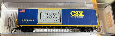 N Scale MTL 60' Rivot Side Excess Hgt CSX Honor Boxcar #CSXT 4024