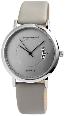 Eichmüller Orologio Da Uomo Classico - Quadrante Nero, Cinturino In Pelle, Datario, Cassa 40mm