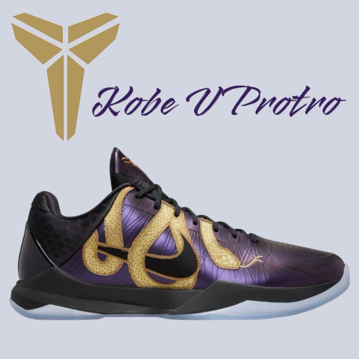 Nike Kobe 5 Protro Year of the Mamba Eggplant Sneaker Shoes