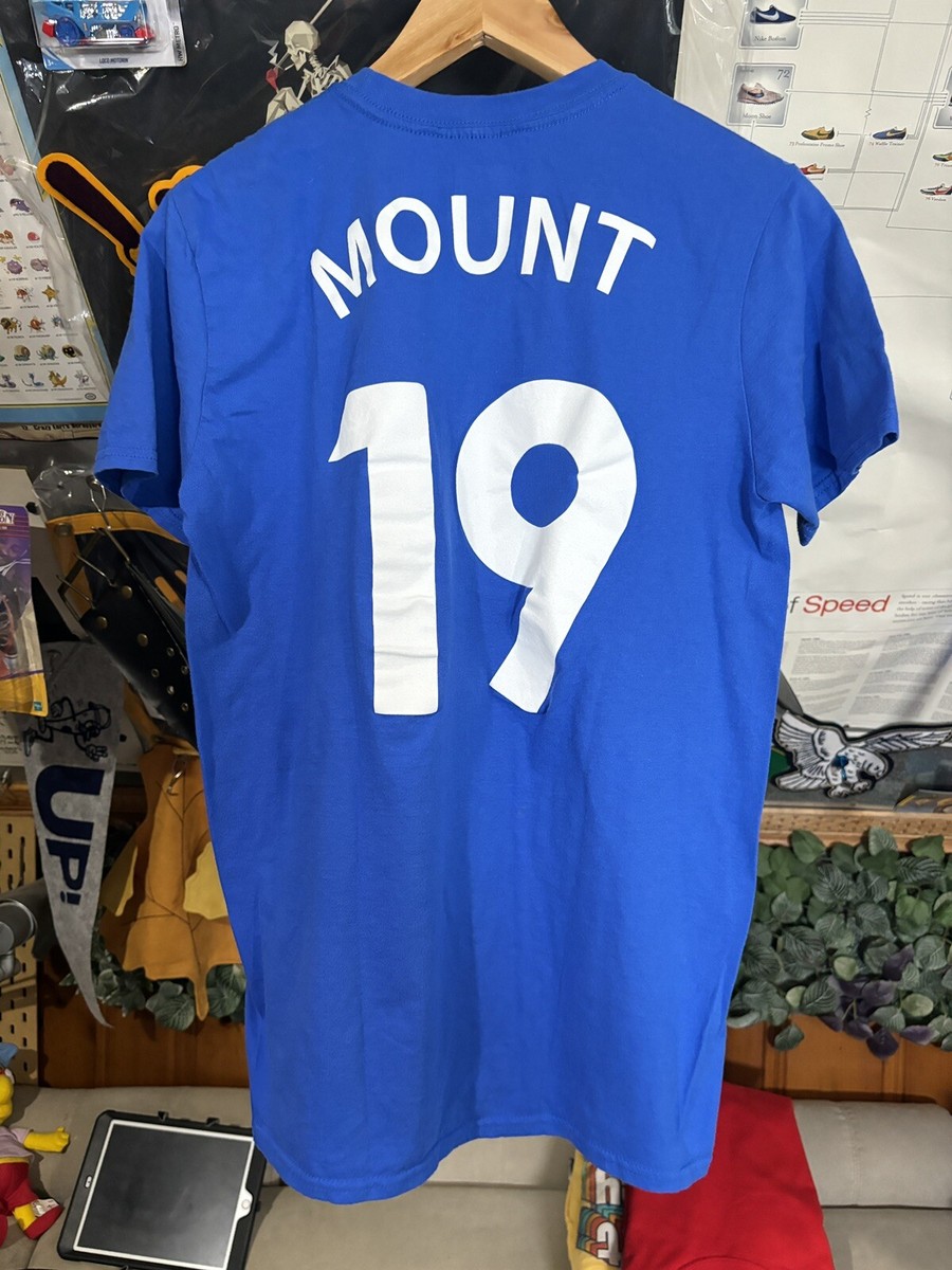 Chelsea Football Club Mason Mount #19 Jersey Blue Soccer T