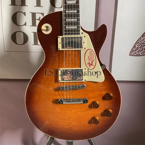 R9 1959 Standard lp Electric Guitar Vintage Tobacco Burst AA Figured Maple Top